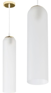LAMPA SUFITOWA WISZĄCA GLAMOUR TUBA SZKLANA GOLD APP665