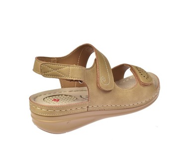 САНДАЛИИ ЖЕНСКИЕ ДЛЯ БОЛЬНЫХ ПЯТОК, Стелька ДЛЯ ПЯТОЧНЫХ ШПО, 3015 CAM, размер 41