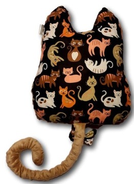 Большая подушка в виде котенка с именем, подарком, подарком для девочки-кошки, Минки, хлопок