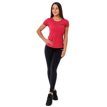 KOSZULKA DAMSKA BASIC CZERWONA - GymBeam XL