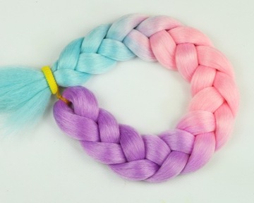 СИНТЕТИЧЕСКИЕ волосы для наращивания ЦВЕТНЫХ кос.