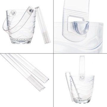 ВЕДРО ДЛЯ ЛЬДА СО ЩИПЦАМИ ВЕДРО ДЛЯ ЛЬДА СО СТЕКЛЯННОЙ РУЧКОЙ