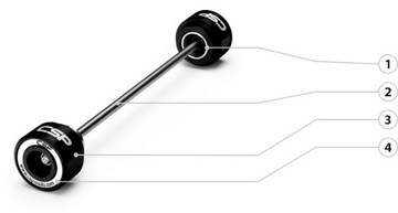 Аварийные накладки на маятник CSP для Triumph Street Triple 2007-2012 гг.