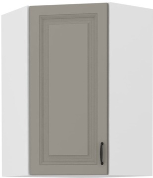 SZAFKA WISZĄCA NAROŻNA SZARY BIAŁY STILO 58X90