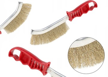 MOSIĘŻNA SZCZOTKA DRUCIANA Z PLASTIKOWYM UCHWYTEM STANDART BWPH0102