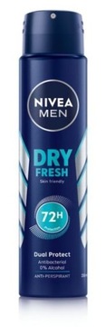 NIVEA MEN DRY FRESH ANTYPERSPIRANT SPRAY 72H 250ml