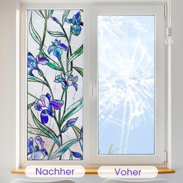 Lifetree Window Foil с рисунком орхидей, 43x100 см, самоадгезив, матовая