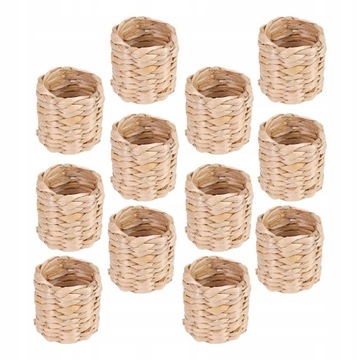 Украшение стола из соломенного кольца для еды