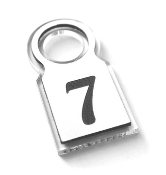 Брелоки номера гардеробные гостиницы DWUSTR 6х3 см 20 шт.