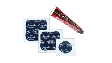 Zestaw łatek do opon + klej 20ml Tech