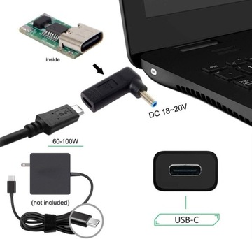 Адаптер кабеля питания USB-C — 4,5x3,0 мм HP ENVY