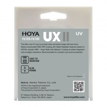 Filtr Hoya UX II UV 52mm