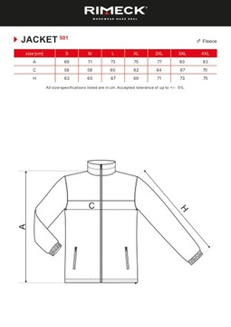 POLAR MĘSKI Bluza Malfini RIMECK 501 S ZIELONY MILITARY