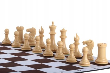 Шахматная доска на роликах №6 (51 см), нескользящее дно