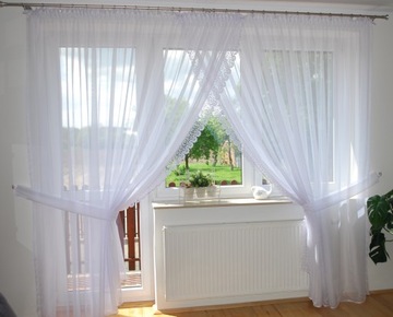 Firana do salonu Marietta taras 500x240 woal gipiura 10 cm