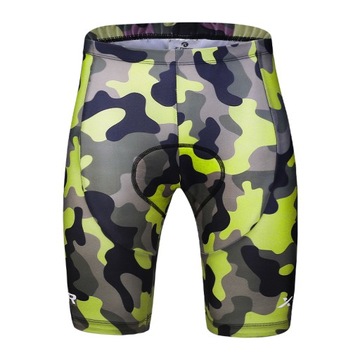 MĘSKIE SPODENKI ROWEROWE KOLARSKIE WKŁADKA ARMY