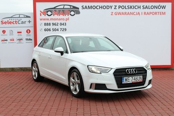 Audi A3 8V Sportback 5d Facelifting 1.5 TFSI 150KM 2018 Audi A3 Wersja SPORT S-Tronic 35 TFSI Salon Polska, zdjęcie 3