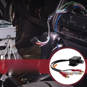 УНИВЕРСАЛЬНЫЙ АВТОМОБИЛЬНЫЙ УСИЛИТЕЛЬ, АУДИО РЕГУЛЯТОР RCA