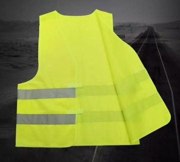 СВЕТООБРАЗИТЕЛЬНЫЙ ЖИЛЕТ ДОРОЖНОГО ПРЕДУПРЕЖДЕНИЯ ЖЕЛТЫЙ 60