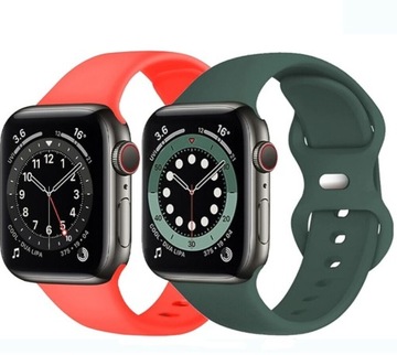 3x PASEK SILIKONOWY DO APPLE WATCH 3 4 5 6 7 SE 8 9 10 - 38 40 41 42mm
