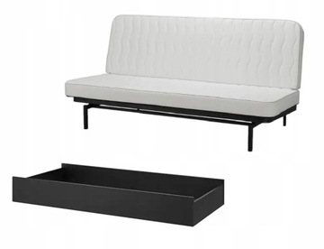 IKEA NYHAMN rama sofy + materac + pojemnik
