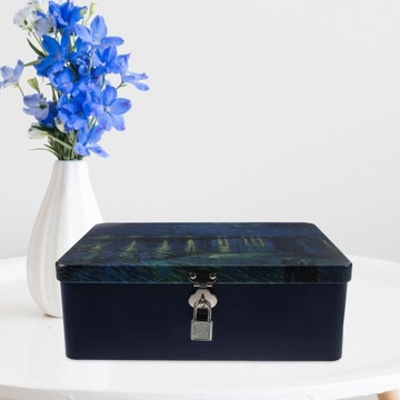 Pudełko do przechowywania z dokumentem kłódki