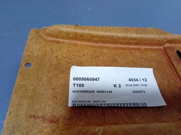 MERCEDES S TŘÍDA W221 POLIČKA KUFRU ZADNÍ A2216900249