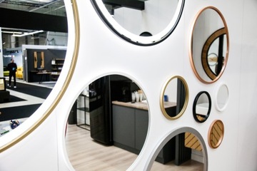 ЗЕРКАЛО ОВАЛЬНОЕ ЧЕРНОЕ СВЕТОДИОДНОЕ 45x110