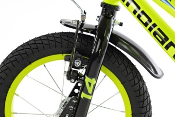 Детский велосипед INDIANA Rock Kid 14 дюймов, салатовый