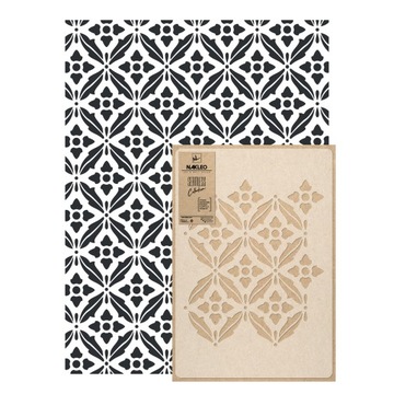 SZABLON MALARSKI powtarzalny GEOMETRYCZNY / DAMASK