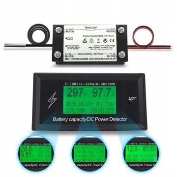 100A 300V DC Licznik energii Monitorowanie energii