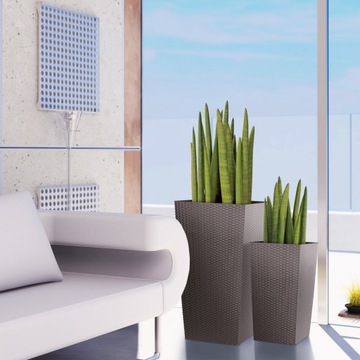 RATO SQUARE DRTS265 горшок + вставка Мокка