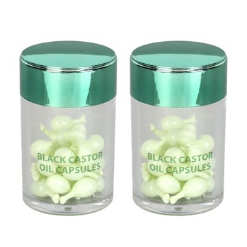60 шт. Касторовое масло в капсулах для роста волос. Предотвращает потерю 9О.