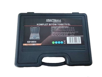 НАБОР БИТ TORX 75 ЭЛЕМЕНТОВ IMBUS SPLINE RIBE КОРОБКА