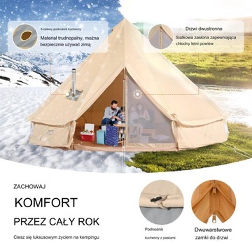 Монгольская юрта-палатка-павильон, палатка для кемпинга 4 м