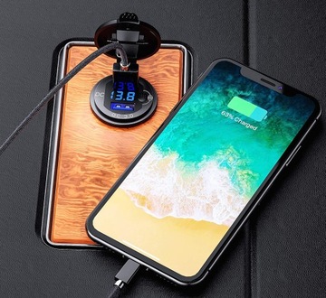 АВТОМОБИЛЬНОЕ ЗАРЯДНОЕ УСТРОЙСТВО QC3.0 ВОДОНЕПРОНИЦАЕМОЕ