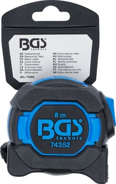 Рулетка измерительная рулетка 25 мм х 8 м, лента стальная BGS TECHNIC 8 метров