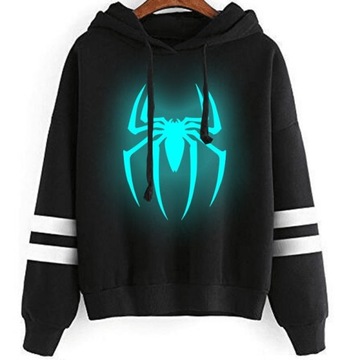 BLUZA SPIDERMAN ŚWIECĄCA W CIEMNOŚCI ROZMIARY