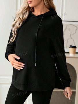 SHEIN ЧЕРНАЯ ТОЛСТОВКА С КАПЮШОНОМ ДЛЯ МАТЕРИАЛОВ XL 176