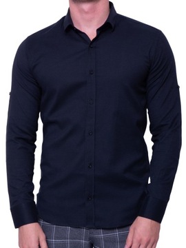 МУЖСКАЯ ЧЕРНАЯ РУБАШКА В РЕБРУСКУ, 4XL