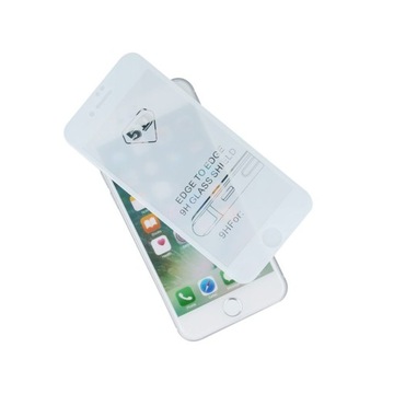 Szkło 9H 5D 3D cały ekran iPhone 6s plus białe