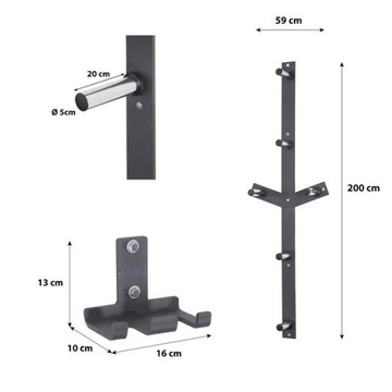 НАСТЕННЫЕ ВЕШАЛКИ ДЛЯ ВЕСОВЫХ НАГРУЗОК, РУЧКИ HMS