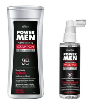JOANNA MEN ZESTAW DO WŁOSÓW WYPADAJĄCYCH SZAMPON 200ml + WCIERKA 100ml