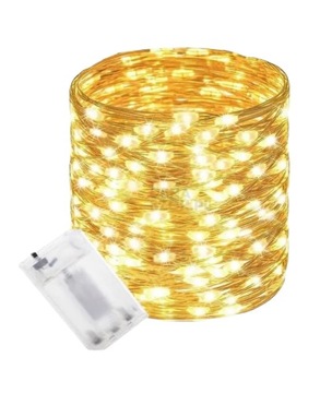 OSWIETLENIE LAMPKI DRUCIK DRUCIKI 20 LED 2m NA BATERIE