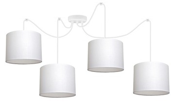 NOWOCZESNA LAMPA WISZĄCA SUFITOWA PAJĄK ABAŻUR LAMPY ŻYRANDOLE DO SALONU