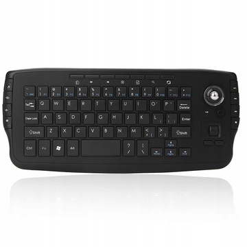 KLAWIATURA BEZPRZEWODOWA 2.4G Z MYSZKĄ TRACKBALL