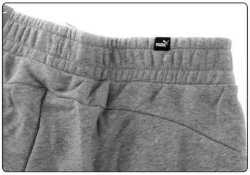 PUMA SPODNIE MĘSKIE DRESOWE BAWEŁNIANE ESS LOGO PANTS GRAY r.L