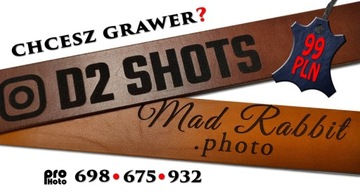 SZELKI FOTOGRAFICZNE SKÓRZANE PROPHOTO CZARNE 3,8