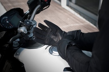SHIMA UNICA Wodoodporne Black Rękawice motocyklowe rozmiar M BIMOTO