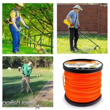 Режущая леска для кустореза с пламенным триммером, звездообразная головка, 3,0 мм, 100 м